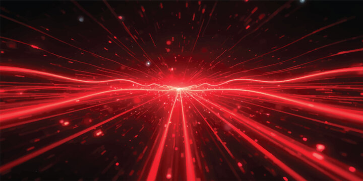 A bright burst of colorful fireworks flashes against the dark night sky, creating a shiny fractal design that glows like a radiant star pattern