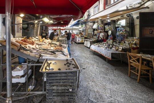 Market in Palermo, Sicily, Italy