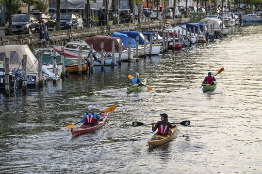 Kayaker, Christianshavns Canal, Copenhagen, Denmark