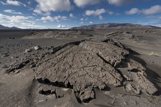 Solidified lava, lava desert, Icelandic highlands, Iceland