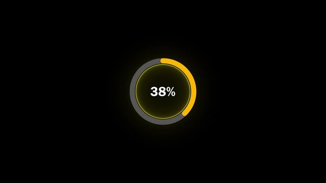 Premium mission accomplished motion graphic showing 100 percent status in gold. 4k video 25fps