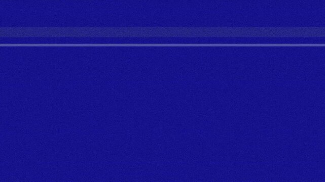 Animated retro VCR blue screen background featuring heavy tracking error static distorted waves and playing text for vintage video effects.