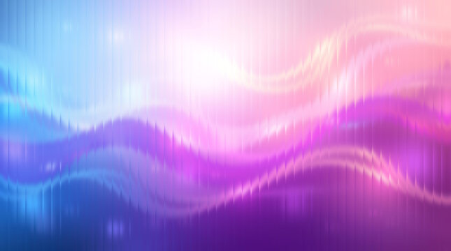 Abstract gradient background with wavy lines for web banner and social media design, pastel colors
