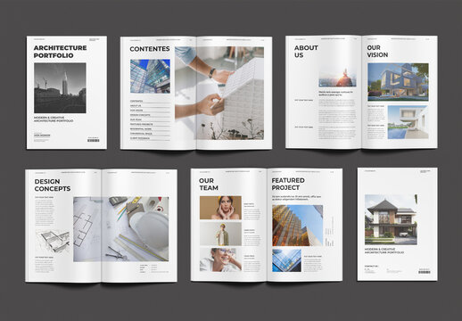 Architecture Portfolio Design Layout Template