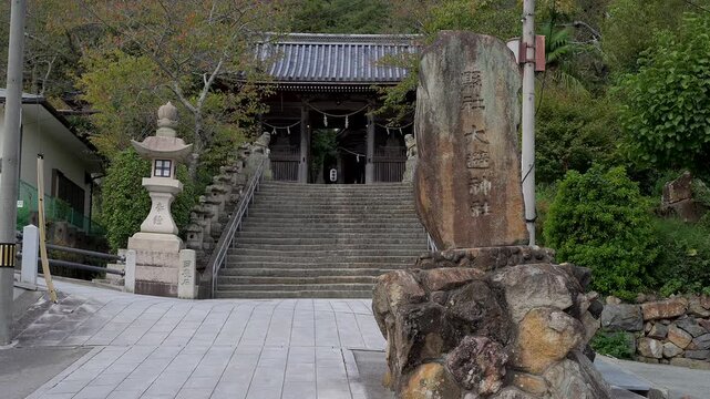 赤穂坂越 大避神社の参道