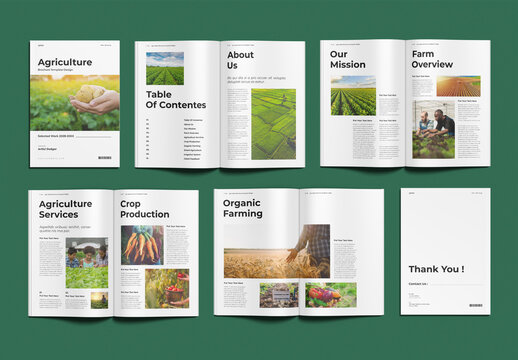 Agriculture Brochure Template Design