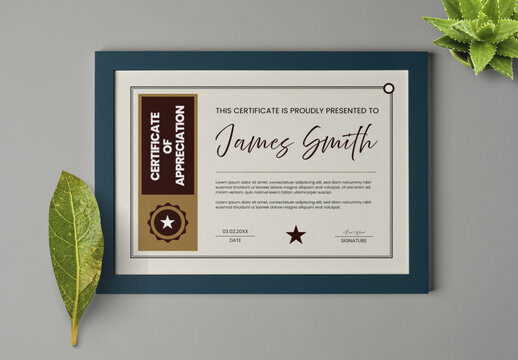 Elegant Certificate Template Design