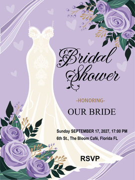 Bridal Shower Invitation" Images  Browse 1,301 Stock Photos, Vectors, and  Video | Adobe Stock