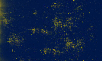 Fototapeta premium Blue and Gold Grunge Distressed Texture Background