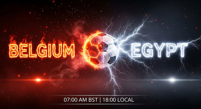 Belgium vs egypt football match