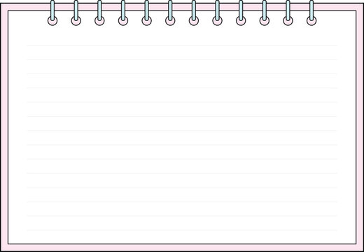 blank line notepad frame graphic