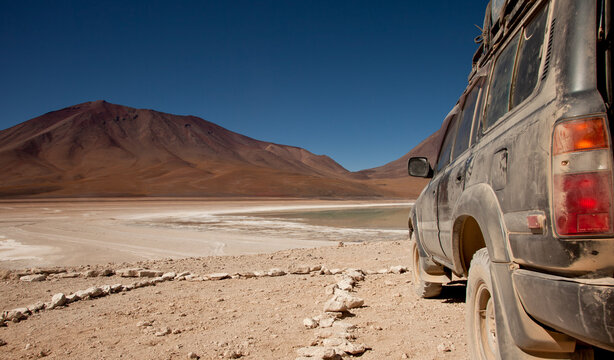 Off-Road Tour mit Jeep in W&uuml;ste, Altiplano, Bolivien