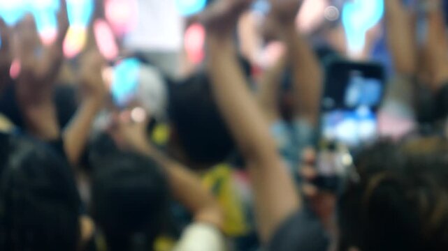 Electronic Dance Music and crowd of people