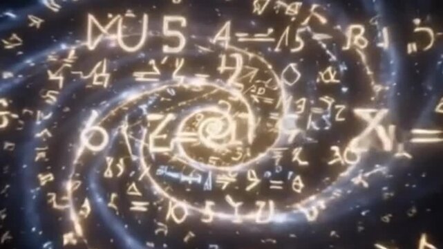 cosmic math formula animation