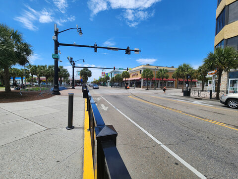 The Myrtle Beach Boardwalk & Promenade oceanfront walkway 