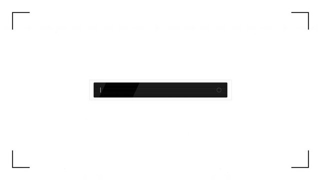 Modern black and white minimalist video camera silhouette with shadow effect, sleek motion graphic animation showcasing tech style