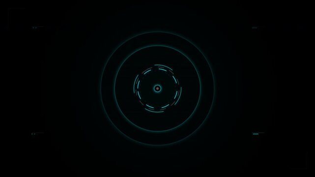 Dynamic Circular Motion Animation Demonstrating Vortex Patterns in a Futuristic Visual Style Video