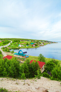 Picturesque fishing village on the White Sea coast.
