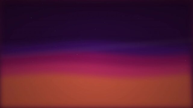 Stunning Motion Video Showcase of Vibrant Sunset Sky with Gradient Colors and Starry Night Atmosphere