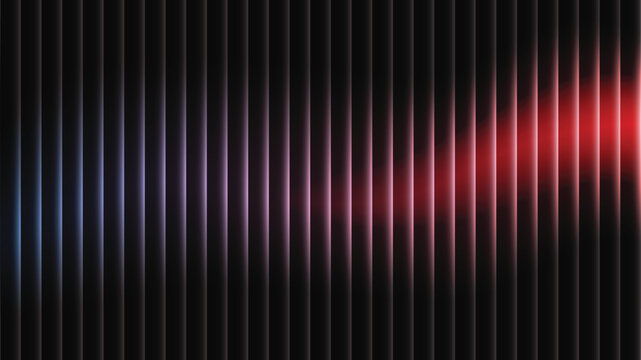 Vibrant sound wave pattern with colorful gradient.