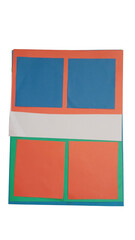 Fototapeta premium Abstract geometric art with colorful squares and rectangles
