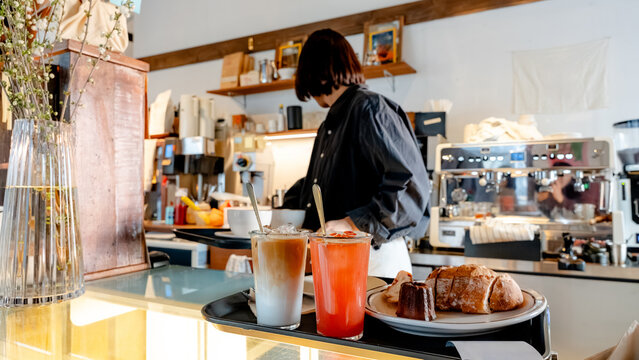Cozy coffee shop atmosphere in South Korea