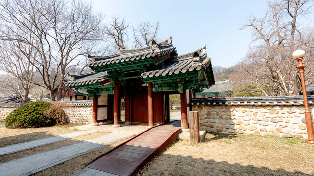 Traditional gate at Jeonju Hyanggyo Confucian school