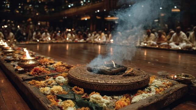 Guru Purnima celebration honoring the birth of sage Vyasa, a traditional Hindu festival