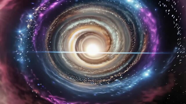 Galactic Vortex Cosmic Swirl Universe