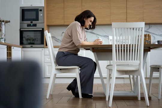 Woman Experiencing Emotional Fatigue at Home