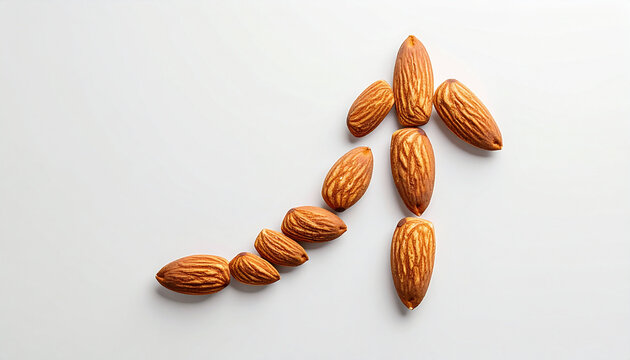 Almond Arrow Minimal Concept
