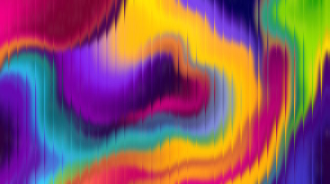 Colorful abstract background with swirling rainbow pattern, vibrant multicolor texture