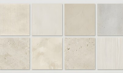 Fototapeta premium Scandinavian Neutral Surface Textures – Minimal Nordic Interior Background Pack