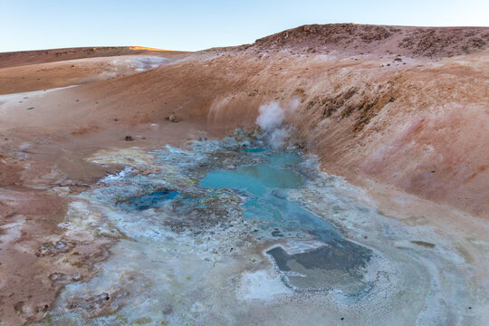 Steam vents and mineral pools at Sol de Manana, Bolivia