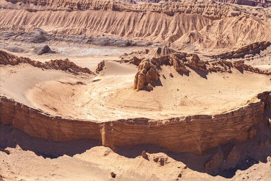 Aerial Atacama Desert textures forming abstract natural backdrop