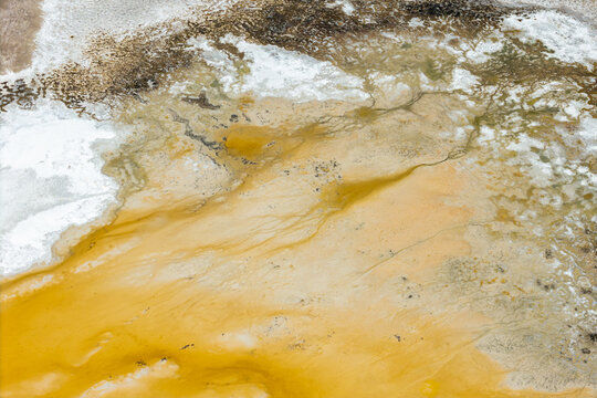 Abstract aerial earth patterns texture in the Altiplano, Chile