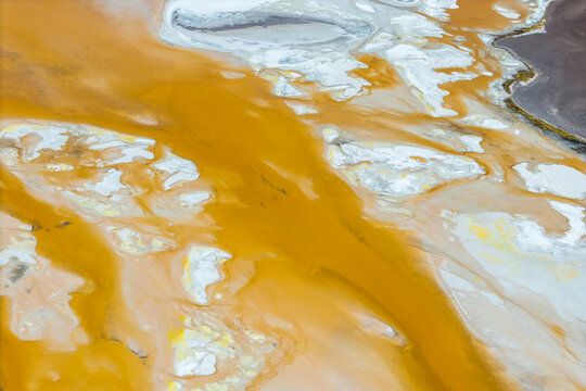 Abstract aerial earth texture patterns from Altiplano, Chile