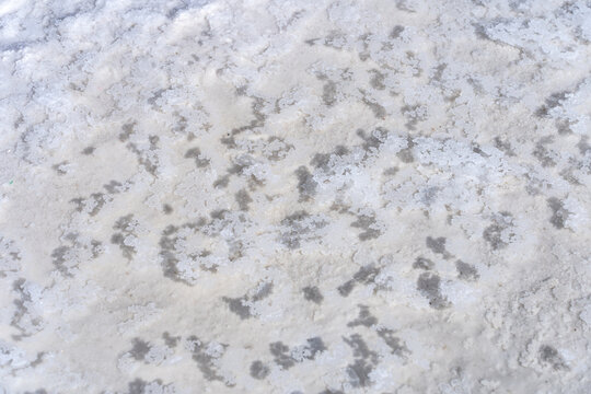 Uyuni salt flats texture pattern, white background Bolivia