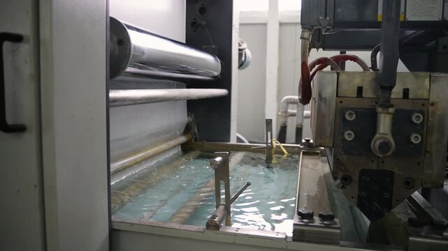 Polypropylene film production line cooling system
