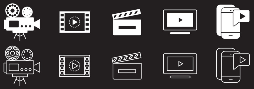 Motion icon set. Containing movement, animation, speed, swing, dynamic, position, acceleration, running, rotation, bounce and motion sensor icons. Solid icon collection.