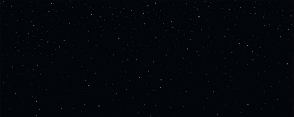 Dark Minimal Starry Space Background with Tiny Glowing Stars and Deep Cosmic Night Sky Texture for Futuristic Design © Dima