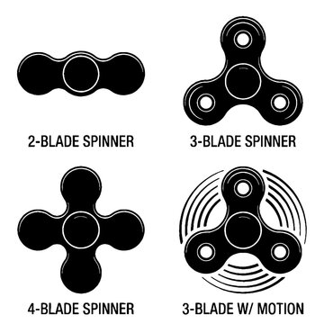 Fidget Spinner Toys in Various Designs.