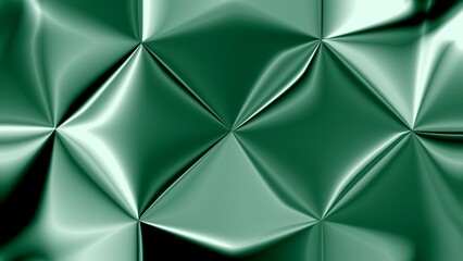 Naklejka premium Emerald green tufted satin texture glossy quilted fabric abstract background
