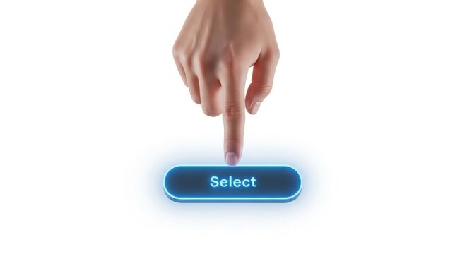Hand Pressing Digital Select Button