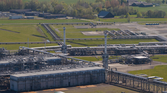 Aerial View of Grijpskerk Underground Gas Storage