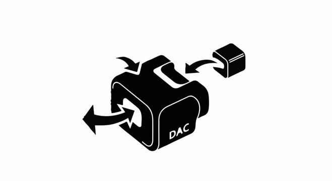 Compact digital audio converter device for high-fidelity sound