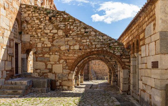 Holy Monastery of Hosios Loukas, historic walled monastery situated near the town of Distomo, in Boeotia, Greece.
