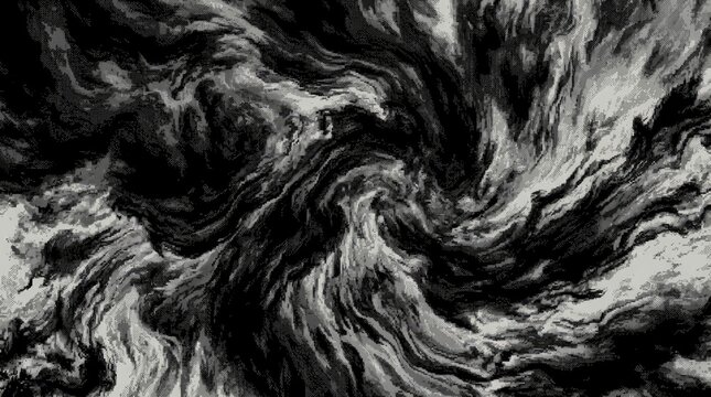 Abstract Black and White Swirling Pattern for Backgrounds and Design