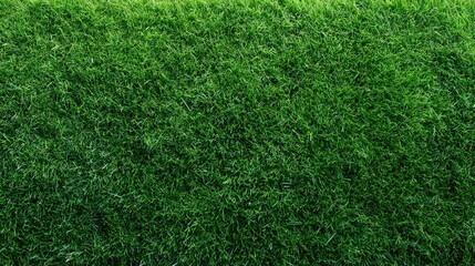 Obraz premium Close-up view of vibrant green, lush, artificial turf fibers
