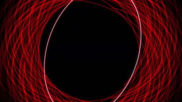 Circle Sacred Geometric Patterns L Red Animation Loop